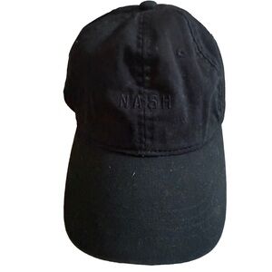 THE NASH COLLECTION‎ BLACK ADJUSTABLE BASEBALL HAT WITH “NASH” ON FRONT